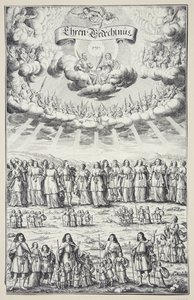 The Lord Assigning Duties to the Three Estates by Philips Galle