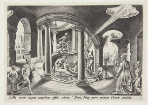 The Adoration of the Magi by Philips Galle