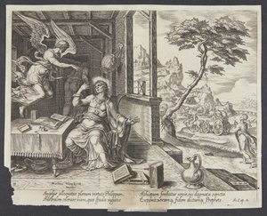 The Angel Appearing to St. Philip by Philips Galle