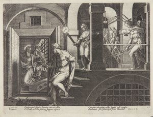 The Conversion of the Warder by Philips Galle