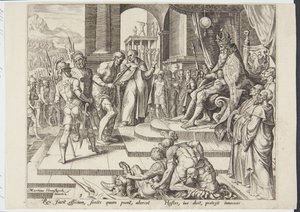 The King Administering Justice