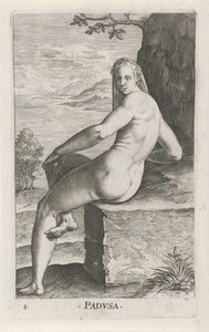 Water Nymph Padusa (River and Water Nymphs) by Philips Galle
