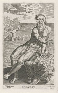 Sea God Glaucus (River and Sea Gods) by Philips Galle