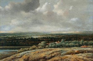Panoramic Landscape with a City in the Background by Philips Koninck
