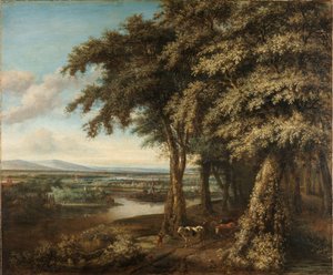 The Entrance to the Woods by Philips Koninck