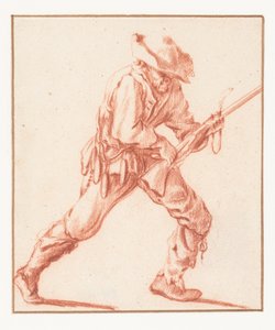 Man Loading a Rifle