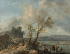 Landscape with Sandy Path beside a River
