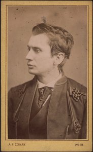 Leopold von Sacher-Masoch 1836-1895 by Photo studio Adolf F. Czihak.