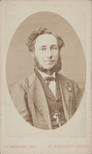Portrait of the Violinist and Composer Camillo Sivori by Photo studio Eugène Maunoury.