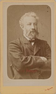 Portrait of Jules Verne 1828-1905, c. 1870 by Photo studio Nadar.