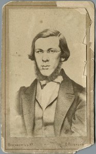 Nikolay Alexandrovich Dobrolyubov by Photo studio Wesenberg