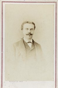 Portrait of Guy de Maupassant, c. 1880 by Photo studio Witz and Cie.