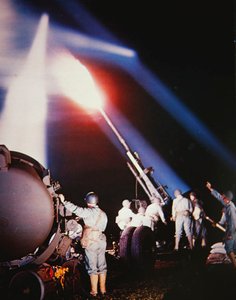 American Anti-Aircraft Artillery and Searchlight Units Stationed in Britain During World War Two by Photographer American