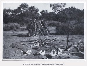 A Native Burial-Place, Weeping-Caps in Foreground by Photographer Australian