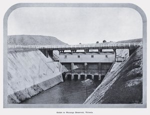 Outlet to Waranga Reservoir, Victoria
