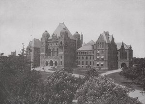 Parliament Buildings of the Province of Ontario, Toronto by Photographer Canadian