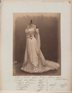 Album Page: House of Worth, Ball Gown by Photographer French