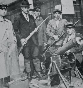 A group of insurrectionists occupy Munich railway station by Photographer German