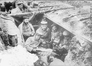 A quiet moment in German trenches by Photographer German