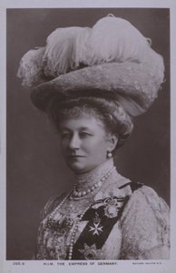 Augusta Victoria of Schleswig-Holstein, Empress of Germany and wife to Wilhelm II by Photographer German
