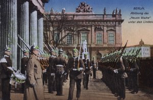 Changing of the guard at the Neue Wache, Unter den Linden, Berlin, Germany by Photographer German