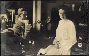 Duchess Cecilie with William of Prussia by Photographer German