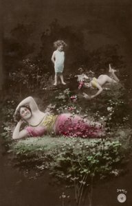 Family on a riverbank by Photographer German
