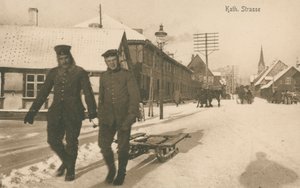 German occupation of Jelgava in Latvia during the First World War by Photographer German