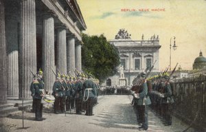 German soldiers on parade outside the Neue Wache, Berlin by Photographer German