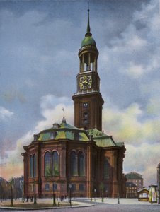 Hamburg: Michaeliskirche, burned down 3 June 1906, rebuilt 1906-12 by Photographer German