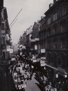 Petersstrasse During the Fair, Leipzig by Photographer German