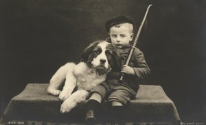 Little boy with dog by Photographer German