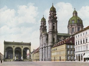 Munich: Theatinerkirche U Feldherrnhalle by Photographer German