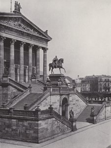 National Gallery and Monument of Friedrich Wilhelm IV by Photographer German