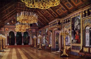 Neuschwanstein Castle: Sangerfaal, Galeriefeite by Photographer German