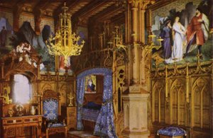 Neuschwanstein Castle: Schlafzimmer by Photographer German