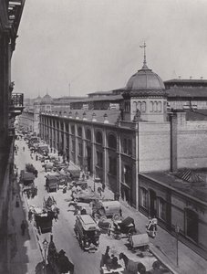 In Front of the Central Market Hall at Alexanderplatz