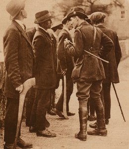 Sinn Fein Officer and Recruits, Ireland by Photographer Irish