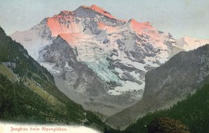 Alpenglow, Jungfrau, Switzerland by Photographer Swiss
