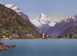Fluelen and the Bristenstock 3074m by Photographer Swiss