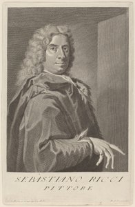 Sebastiano Ricci by Pier Antonio Pazzi after Giovanni Domenico Campiglia