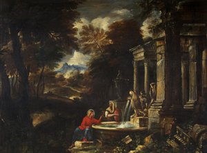 Christ and the Woman of Samaria by Pier Francesco Mola