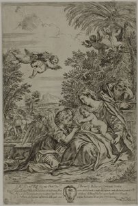 Flight into Egypt by Pier Francesco Mola