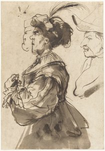 Caricature of an Old, Adorned Woman