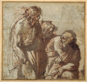 St Peter denies Christ by Pier Francesco Mola