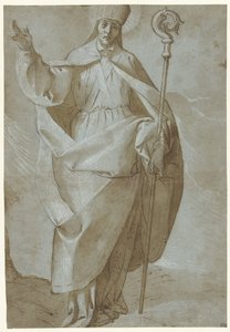 Saint Abbondio with Mitre and Staff