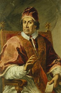 Portrait of Pope Clement XI, Seated Half Length, Wearing Papal Robes, Holding a Letter