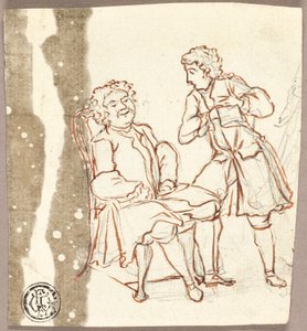 Two Gentlemen in 18th Century Costume by Pier Leone Ghezzi