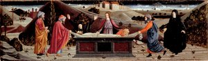 Polyptych of the Misericordia: Around the Body of Jesus Christ: Saint John, the Virgin Mary, Saint Mary Magdalena, Saint Joseph of Arimathia and Saint Nicodema by Piero della (school of) Francesca