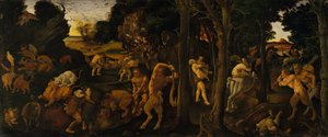 A Hunting Scene by Piero di Cosimo